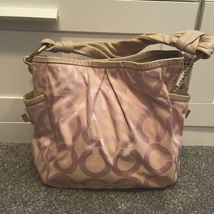 Baby pink Coach handbag